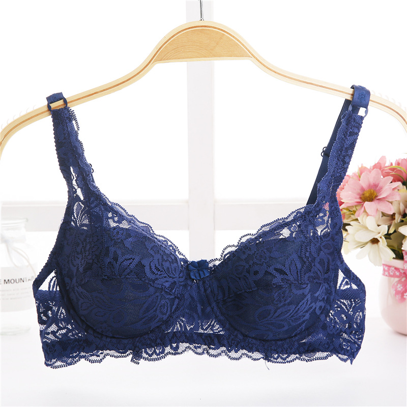 Qinice Summer thin cup Sexy Push Up Bra cool Women Lace Bra for Women thin big cup dress Underwear Padded Women Brassiere Lingerie bra