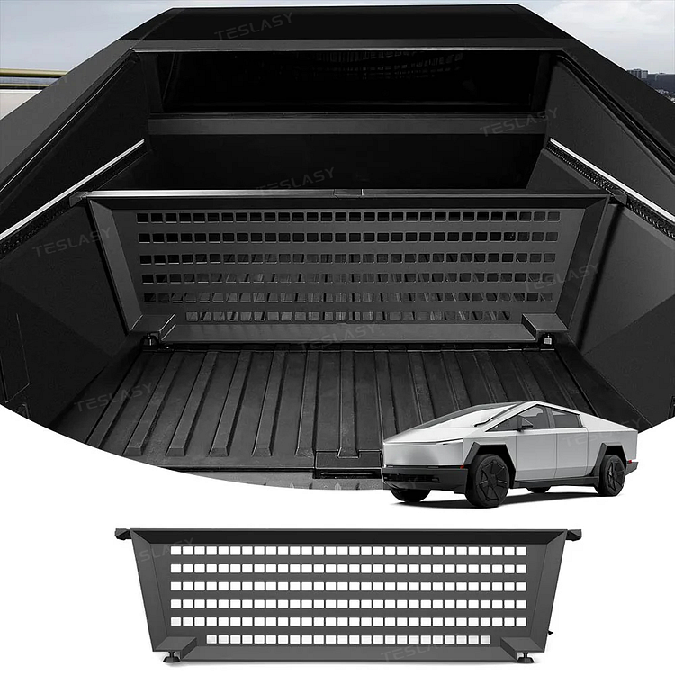 Tesla Cybertruck Truck Bed Divider Adjustable Aluminum Alloy Trunk Cargo Divider Panels for Cybertruck Versatility Storage | Tesalsy