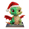 Diamond Painting Christmas Dragon Wooden Desktop Ornament