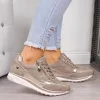 Gioiacombo&trade; Scarpe casual stile britannico con cerniera moda donna