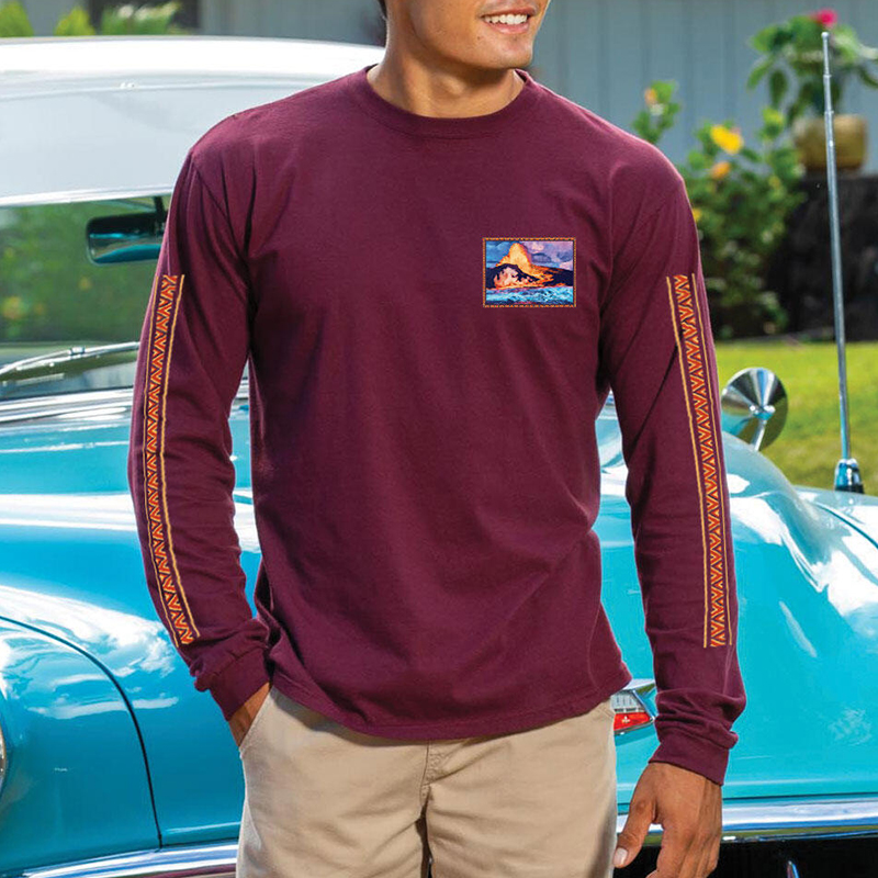 Men's Casual Retro National Printed T-shirt