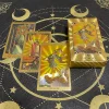 Gold Tarot Divination Cards