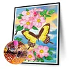 >SALE<5D DIY Partial Special Shaped Drill Diamond Painting Flower Butterfly (YXC417)