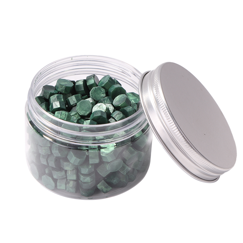 

200pcs Octagonal Wax Seal Beads Pine Green - Wax Seal Stamp, 501 Original