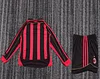 2006/2007 Retro Long Sleeve AC Milan Home Football Shirt 1:1 Thai Quality Kids Size