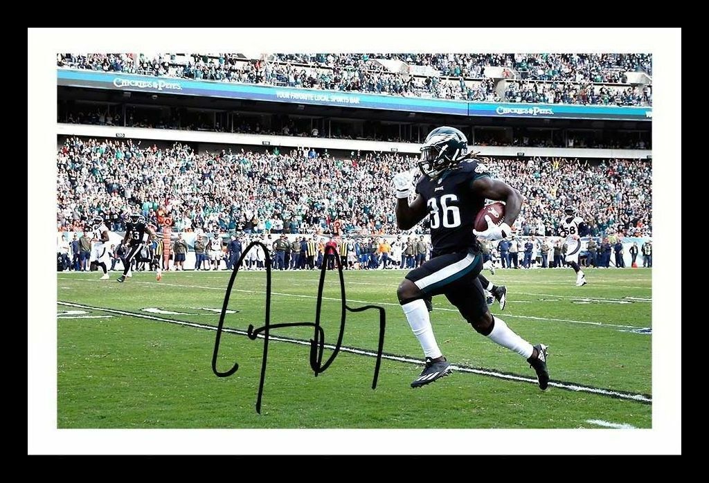 Jay Ajayi - Philadelphia Eagles Autograph Signed & Framed Photo Poster painting