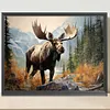 Moose-Full Round Diamond Painting 40*30CM