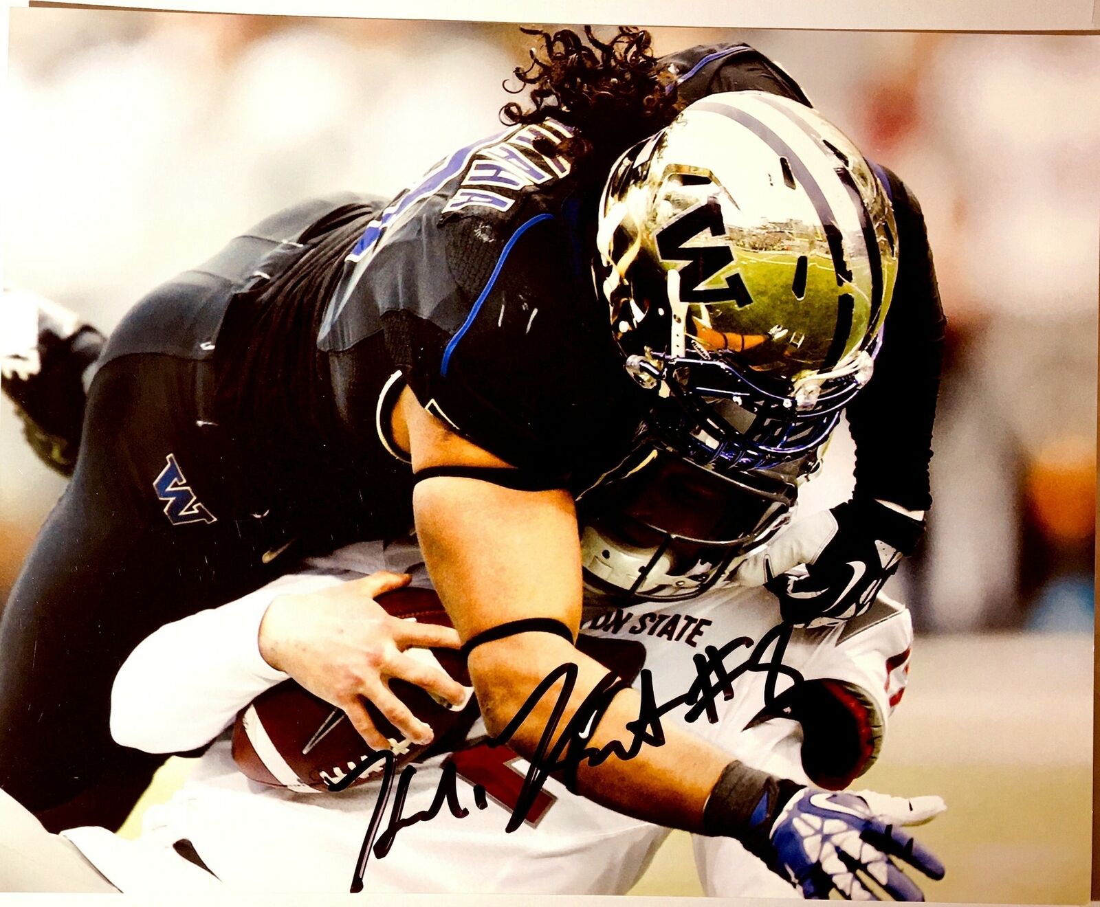 Hau'oli Kikaha Signed 8x10 Photo Poster painting Washington Huskies Autograph Auto