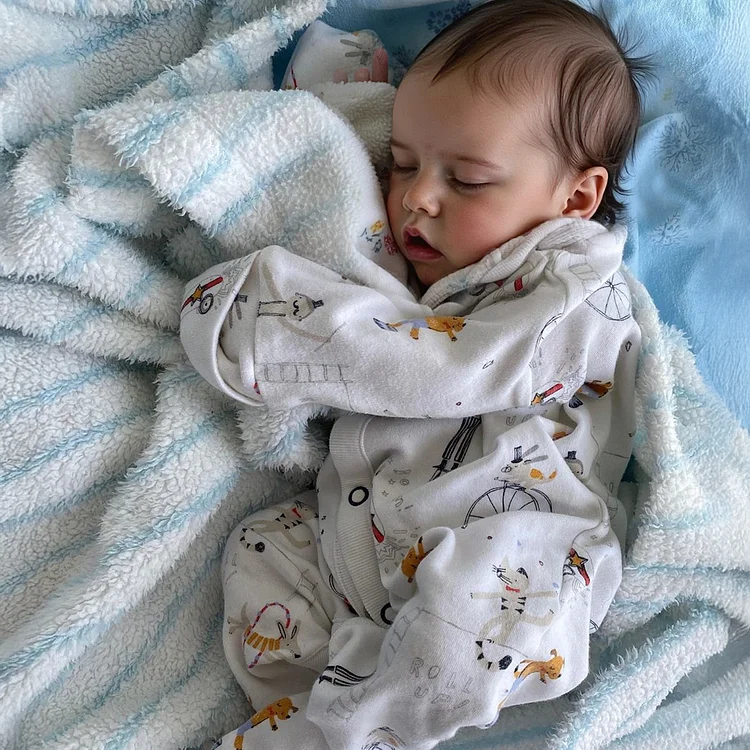 12"&16" Solid Platinum Liquid Full Silicone Reborn Baby Boy or Girl Doll Mykel, Extremely Flexible and Reusable Silicone By Dollreborns®