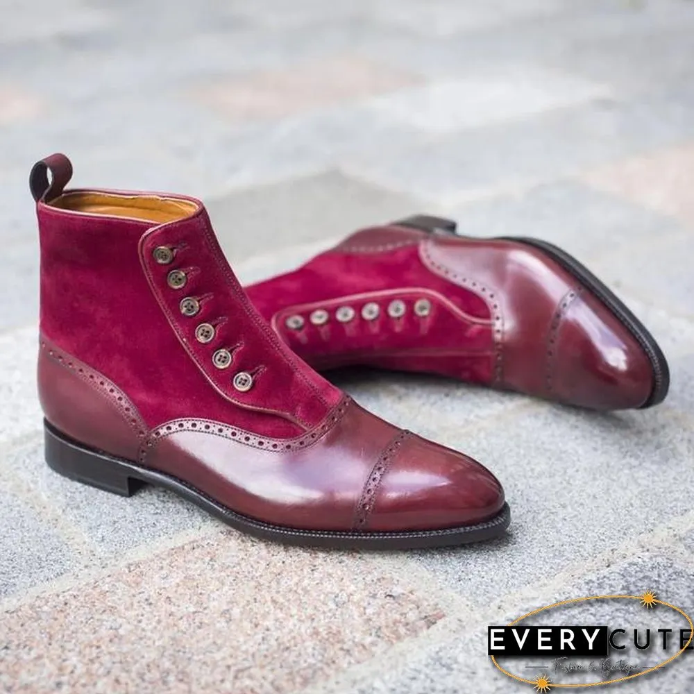 Handmade Elegant Vintage Chelsea Button Boots