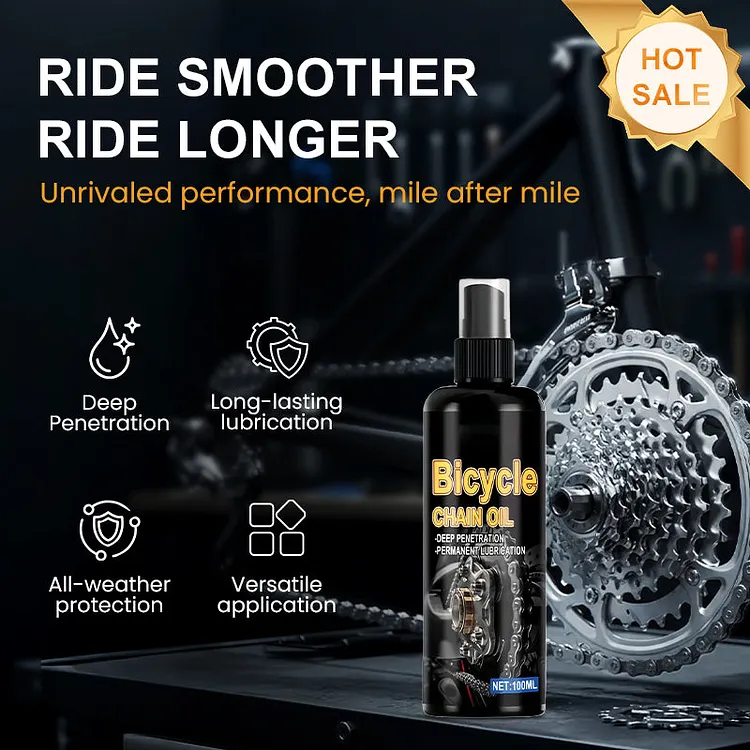 Lubrificante per catena di bicicletta resistente alla ruggine