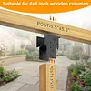 [US Local Warehouse] 2 Pack Pergola Brackets 6x6 (Actual 5.5x5.5in) Posts Caps Tie Brackets Galvanized Steels Gazebo Hardware Kit for Gazebos Deck & Porch Post To Beam