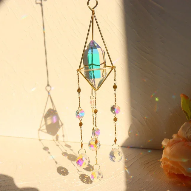Emerald Crystal Prism Suncatcher