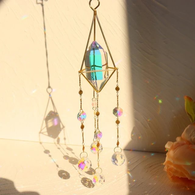 Emerald Crystal Prism Suncatcher