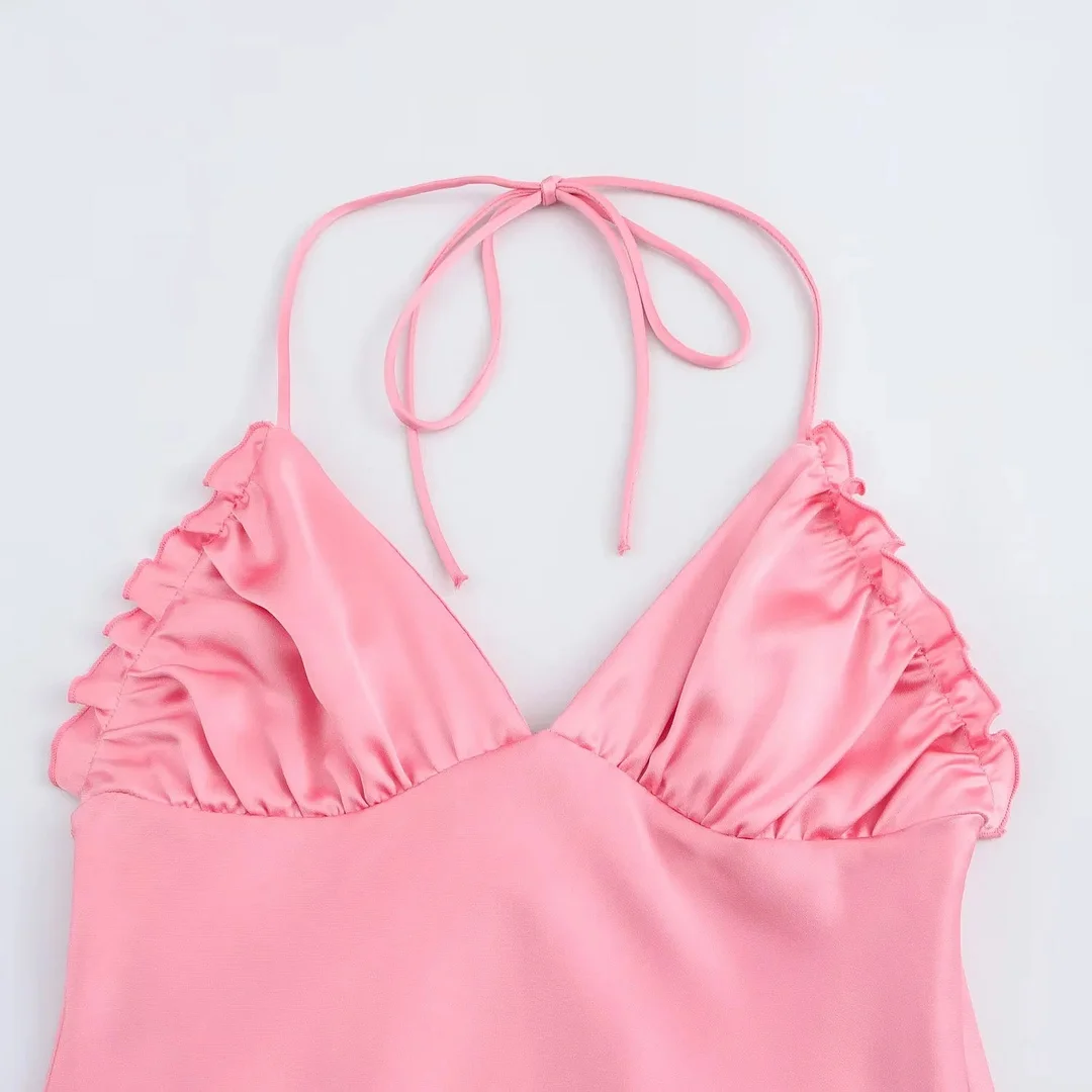 Nigikala Nigikala Women's Explosive Temperament Fashion Silk And Silk Texture Dress