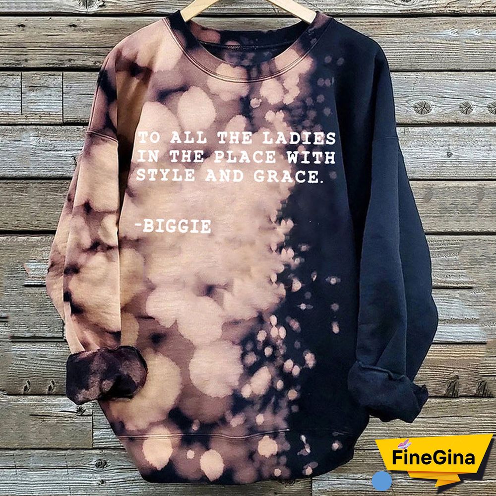 Crew Neck Letter Printed Sweatshirt