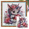 Rainbow Unicorn-14CT Stamped Cross Stitch Egyptian Cotton 65*65cm/25.59*25.59in(Big Size) tapestrymarket