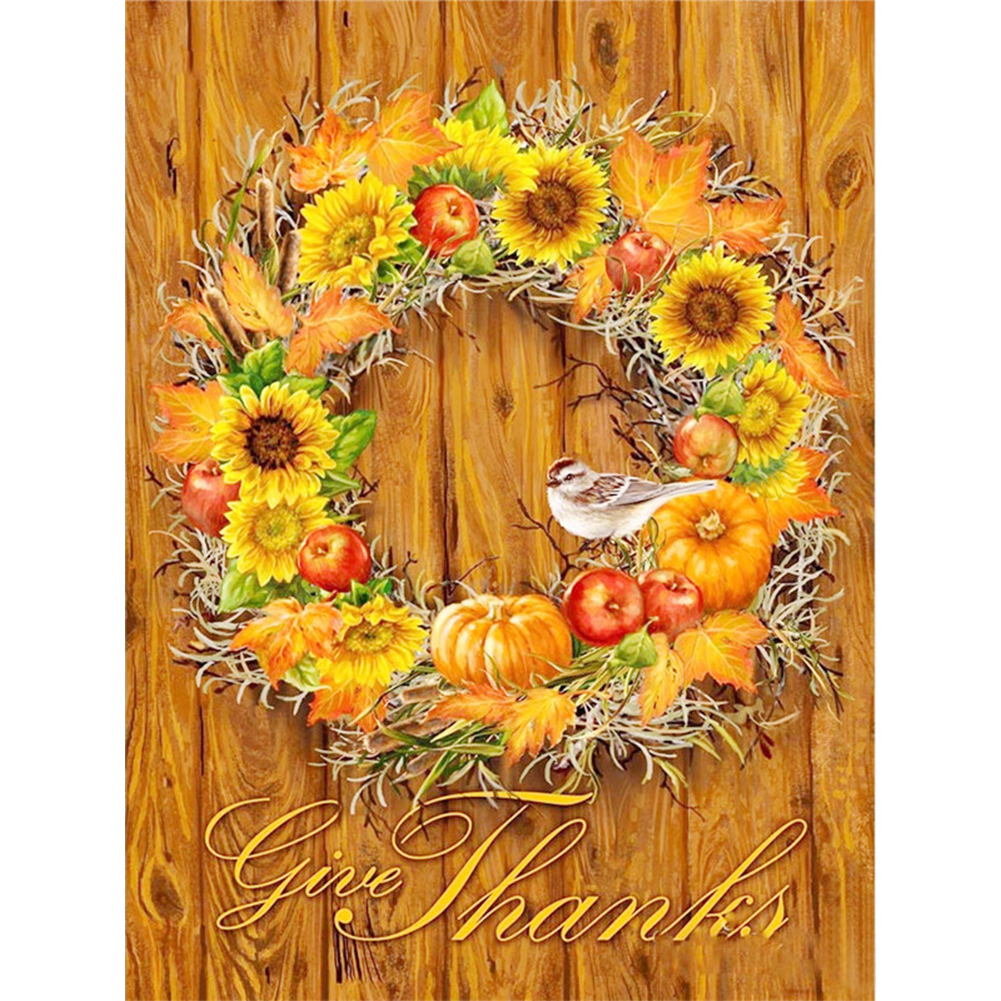 

Halloween Wreath - Square Drill Diamond Painting - 30*40CM, 501 Original