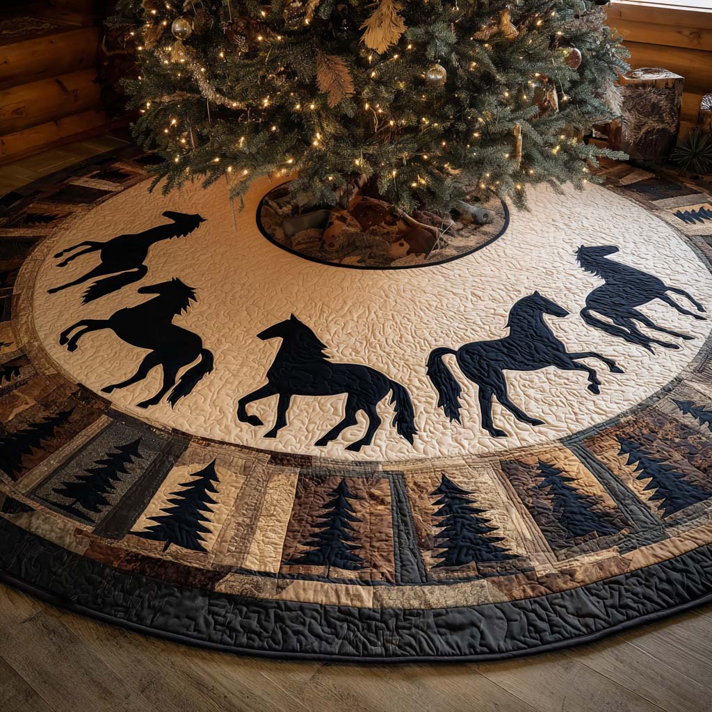 Wild West Christmas Quilted Tree Skirt NCU0NT11229