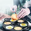 7-Cup Cast Iron Egg Frying Pan Non Stick Pancake Pan Omelet Pan Egg Cooker