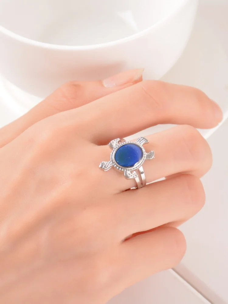 Ocean Element Temperature Color Change Turtle Ring