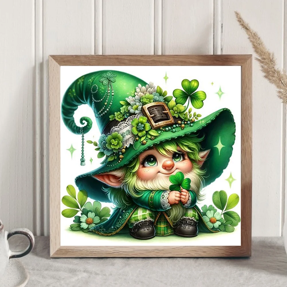 Diamond Painting - Full Round Drill - Lucky Gnome(Canvas|30*30cm)