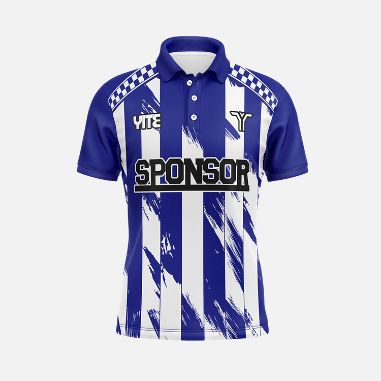 YITE | LP24-005-Blue And White Polo Shirts Uniform