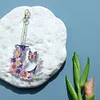 1pc DIY Flower Letter Diamond Painting Double-Sided Keychains