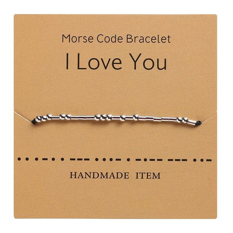 Morse Code Bracelet - I Love You