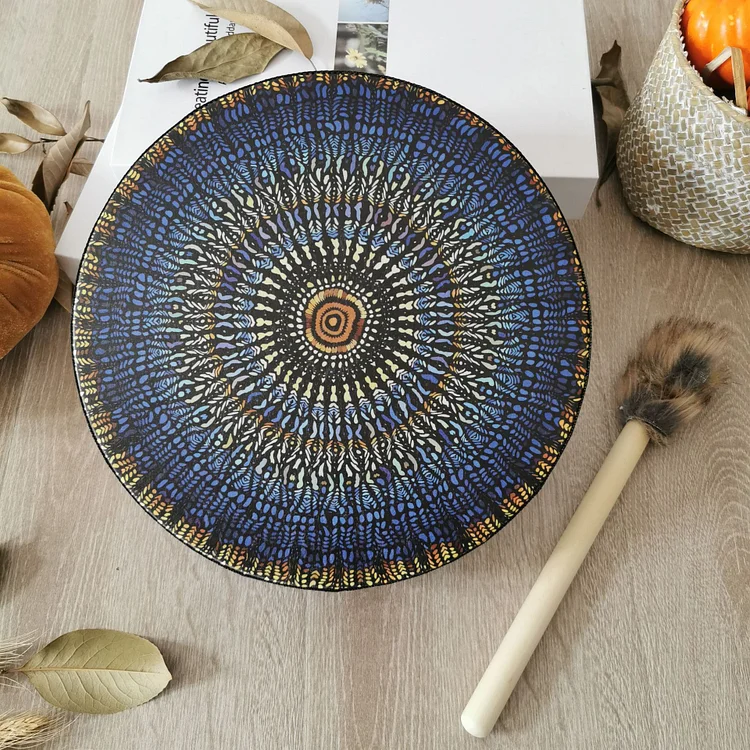 Olivenorma Handcrafted Percussion With Unique Mosaic Design Drum