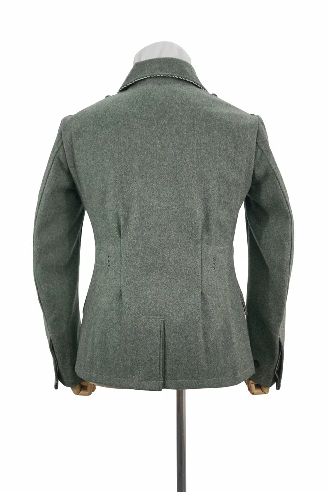   Elite German M1935 Fieldgrey Wool Tunic Feldbluse 4 Buttons German-Uniform