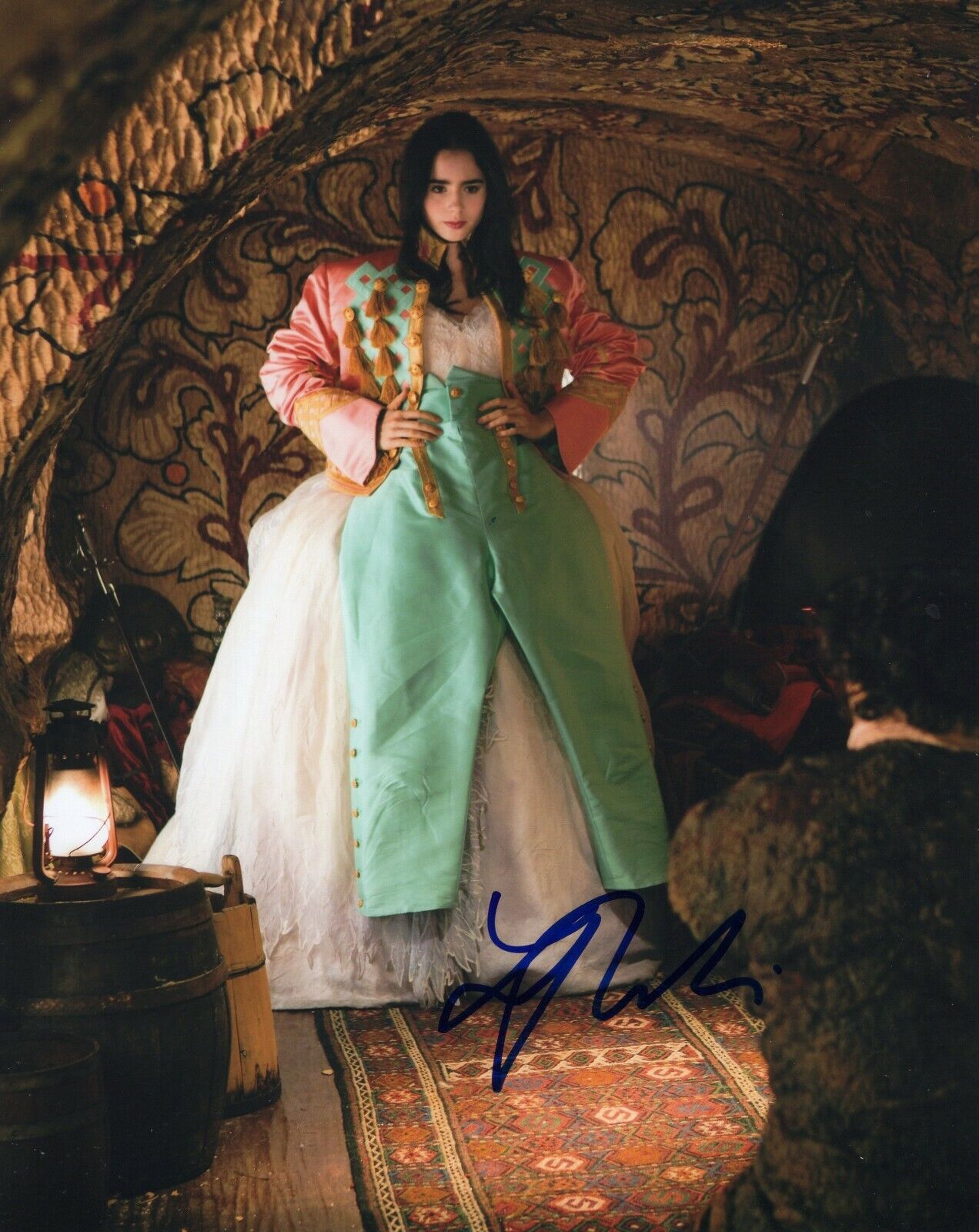 Lily Collins Signed 8x10 Photo Poster painting w/COA Mortal Instruments Clary Fray #1