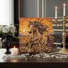 Kit d&rsquo;art de perles 3D pour cheval de course maison &agrave; motif animal encadr&eacute;