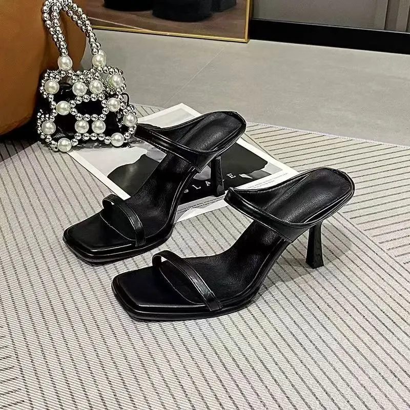 Breakj Breakj Summer Net Red New Sexy High-Heeled Sandals Women Wear Side-Outfash Fashion With Fine And Cool Drag