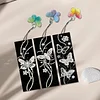 3Pcs DIY Pearl Painting Butterfly Bookmark with Butterfly Pendant Home Office Supplies Gift for Book Lovers