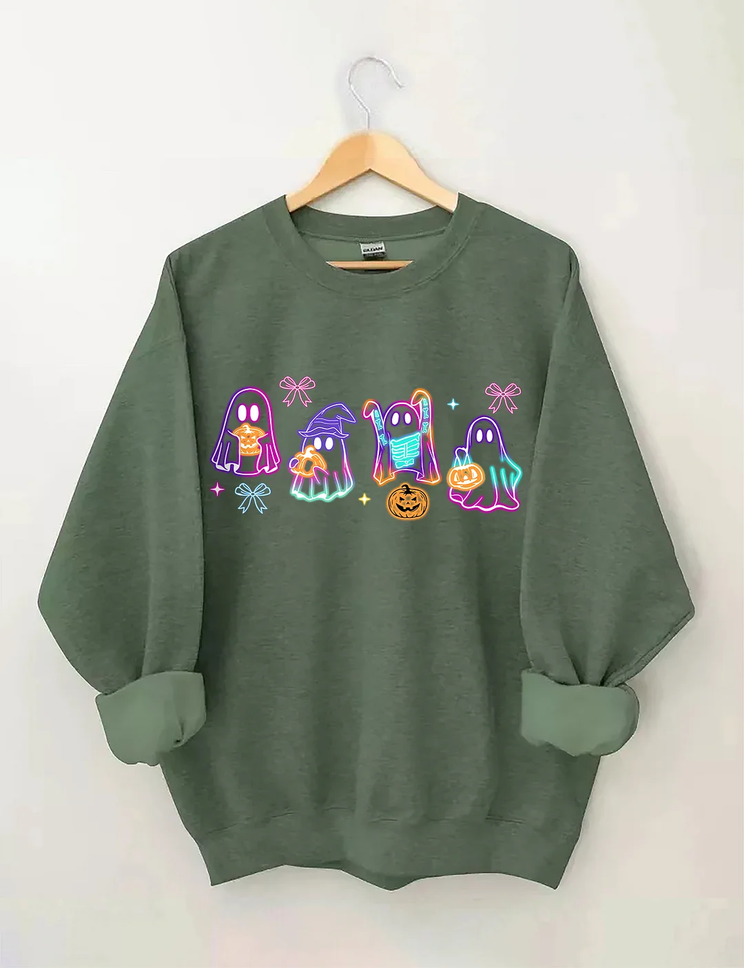 Halloween Ghost Neon Sweatshirt