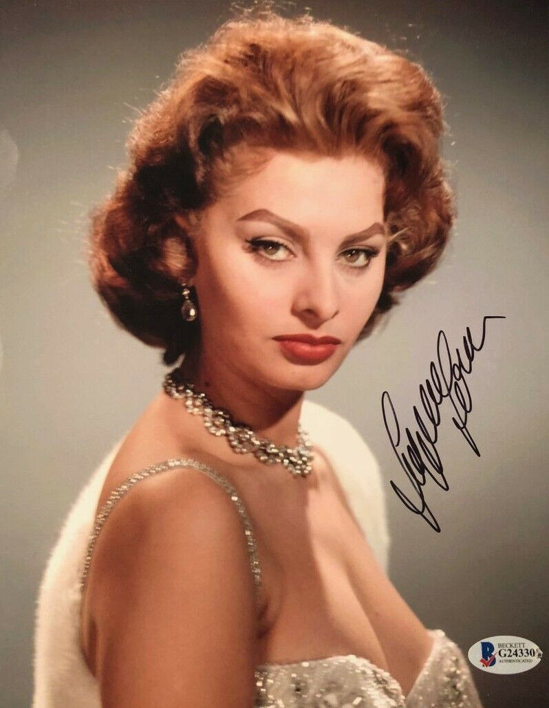 Sophia Loren signed autographed 8x10 Photo Poster painting BECKETT AUTHENTICATED