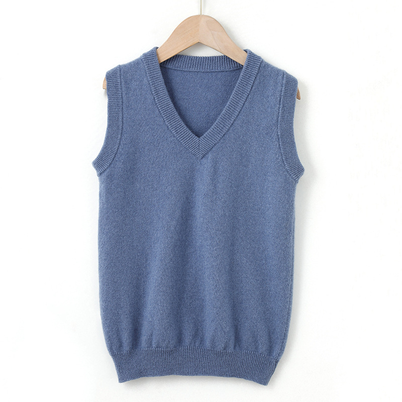 Gilet basique en laine pour enfant- SOIE PLUS