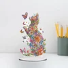 (US Only)Acrylic Special Shape Flower Cat Butterfly Desktop Diamond Painting Art Kits