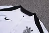 Joyfball 2025/2026 Corinthians Half-Pull Training Suit White Football Shirt 1:1 Thai Quality