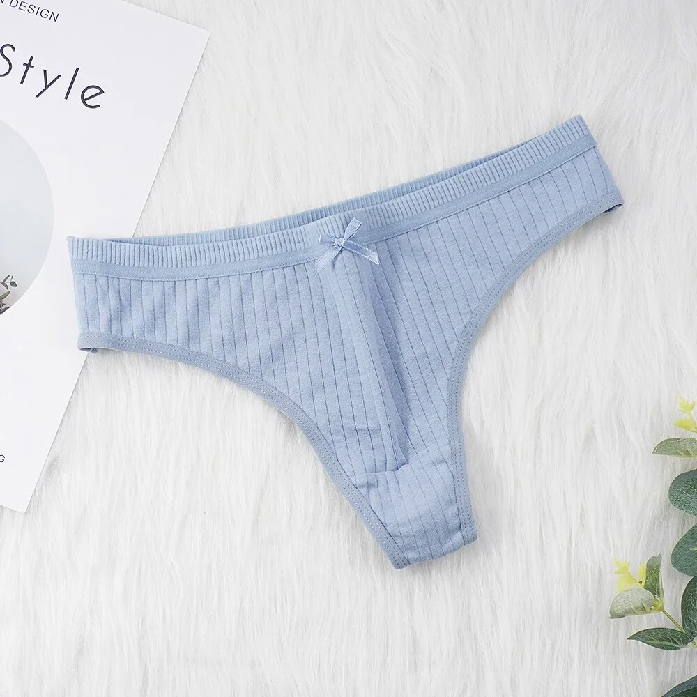 Billionm Pcs Women Tanga Cotton G String Briefs Underwear Fashion Sexy Panties Ladies G-string Soft Lingerie Thong Hot Low Rise M-XXL