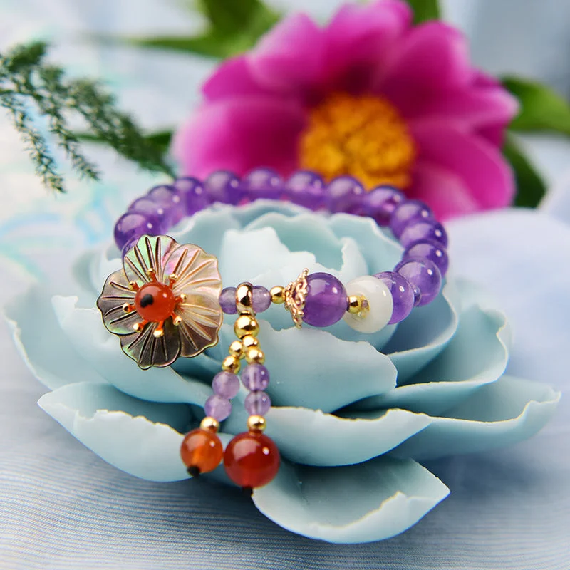 Ancient Tree Thousand Vine Amethyst Bracelet