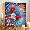 Framed Diamond Painting - Special Shaped - Independence Day (25x25cm)