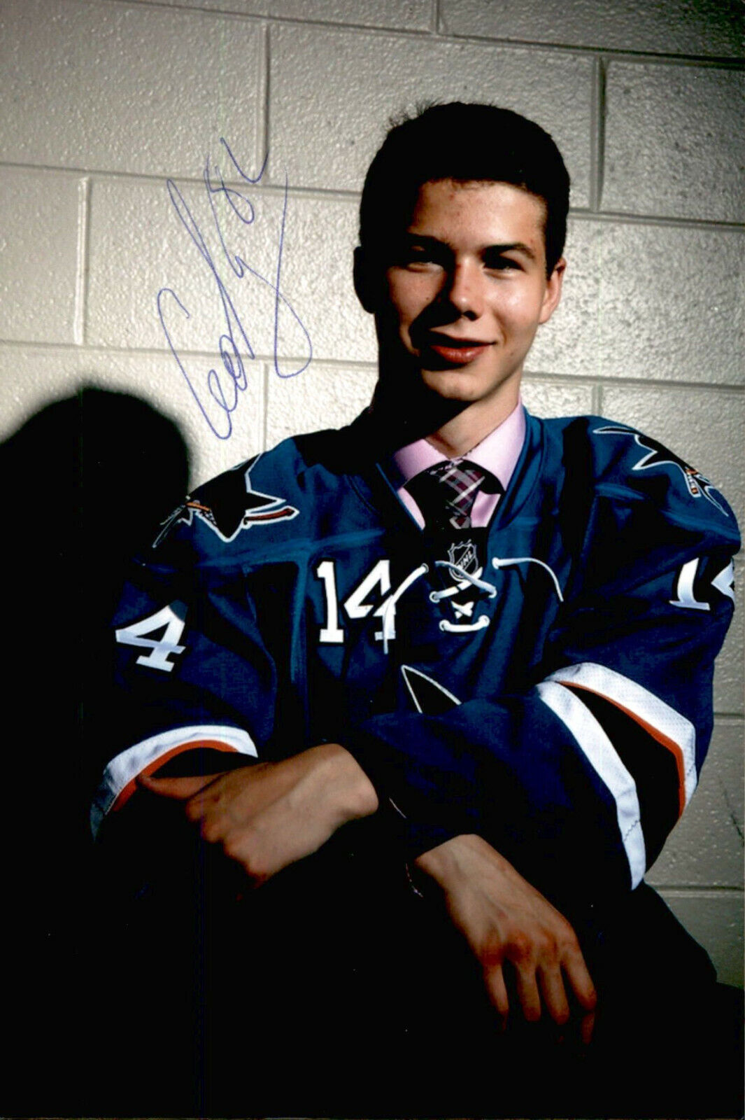 Nikolay Goldobin SIGNED 4x6 Photo Poster painting SAN JOSE SHARKS / VANCOUVER CANUCKS #2