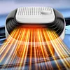 12V/24V Portable Car Heater 2 in 1 Heating Cooling Fan Window Defroster Demister