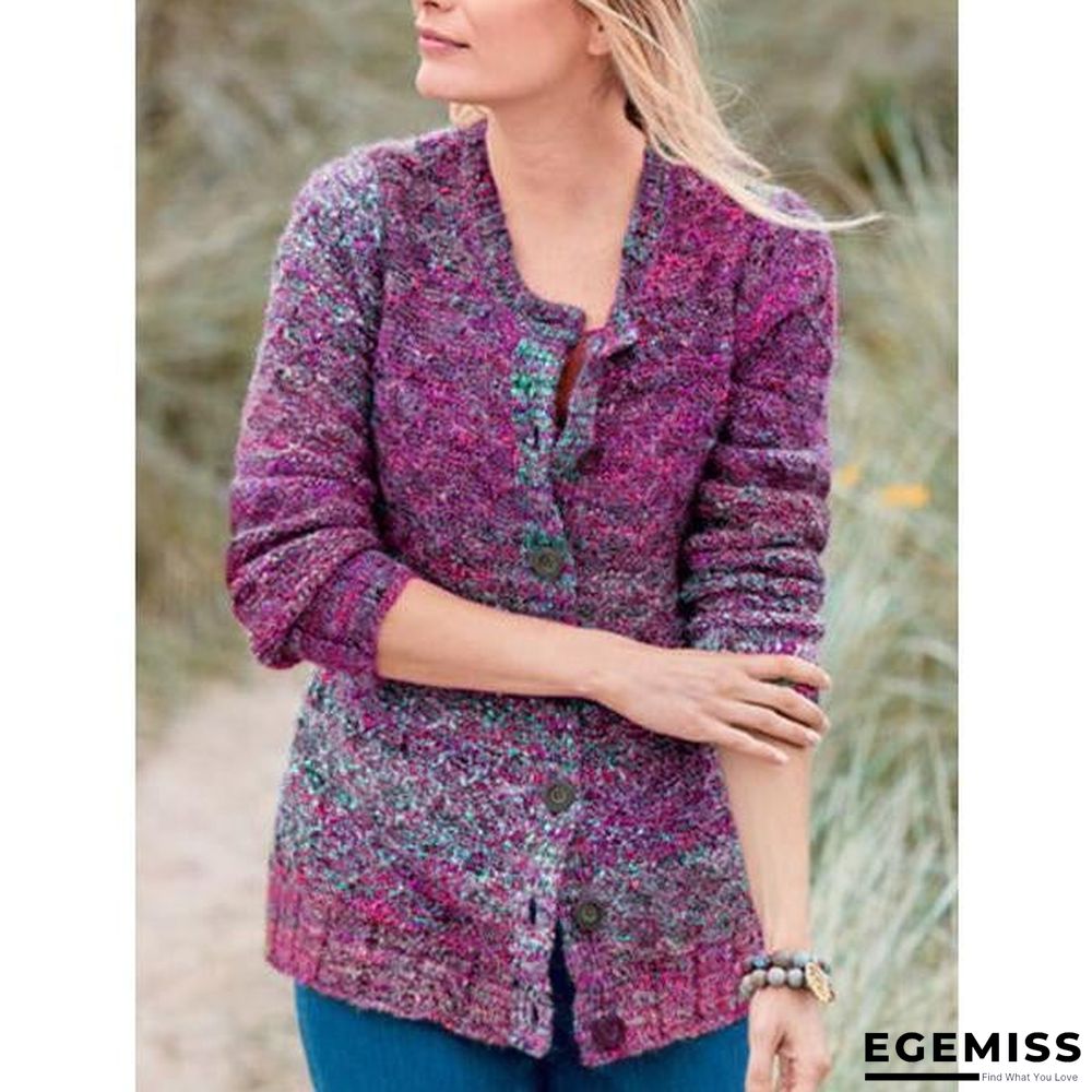 Casual Long Sleeve Buttoned Cardigan | EGEMISS