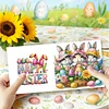 12PCS Diamond Painting Easter Bunny Greeting Card Kit for Birthdays Thanksgiving & Special Occasion