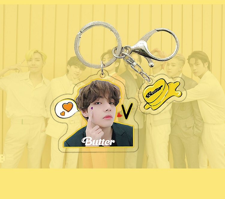 BTS Butter animated keychain