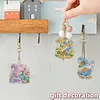 16pcs Garden Goblin DIY Diamond Painting Keychain Kit Single Side Craft