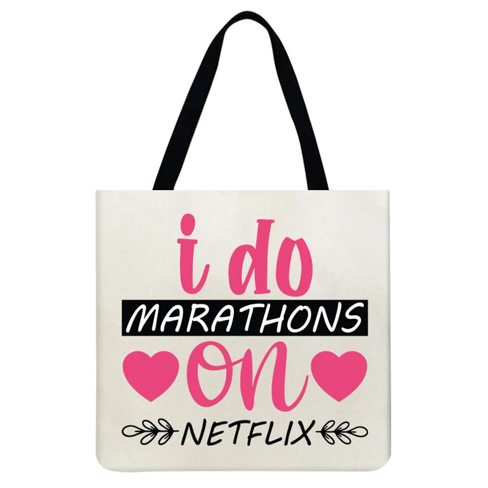 Linen Tote Bag - Letter